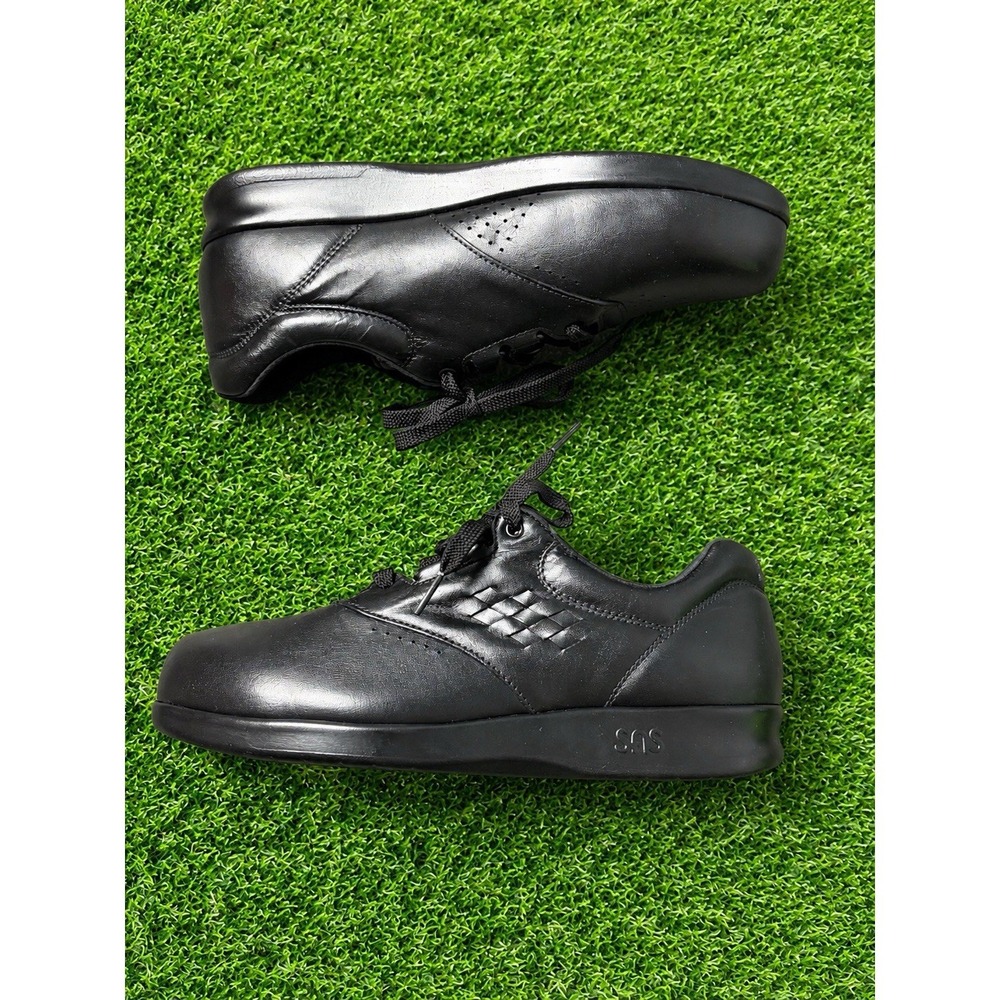 Womens SAS Free Time Size 7.5 Wide Black Walking Occupational Work Shoes